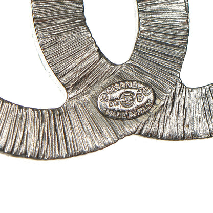 Chanel Crystal Baguette CC Mini Brooch Silver 4 of 5
