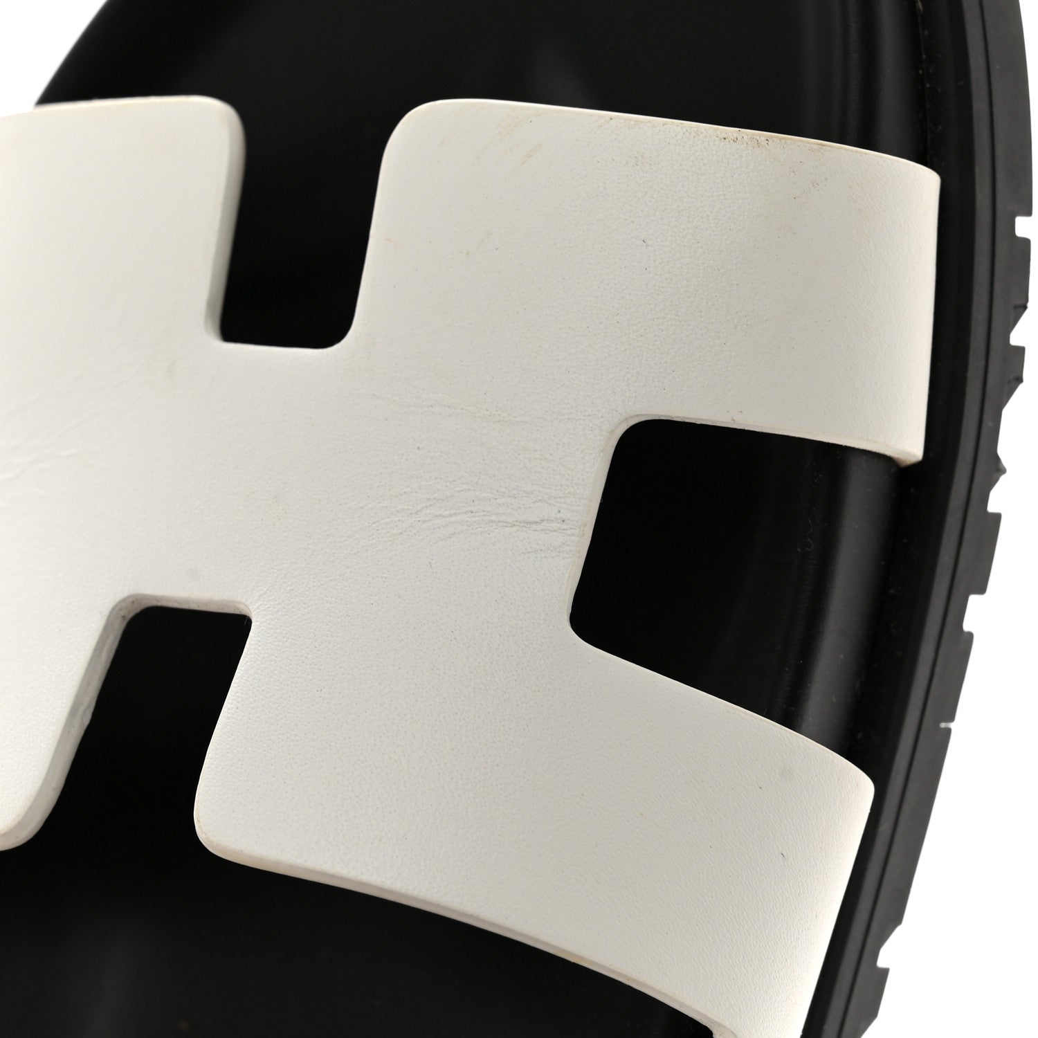 Hermes Calfskin Womens Chypre Sandals 36.5 White 10 of 13