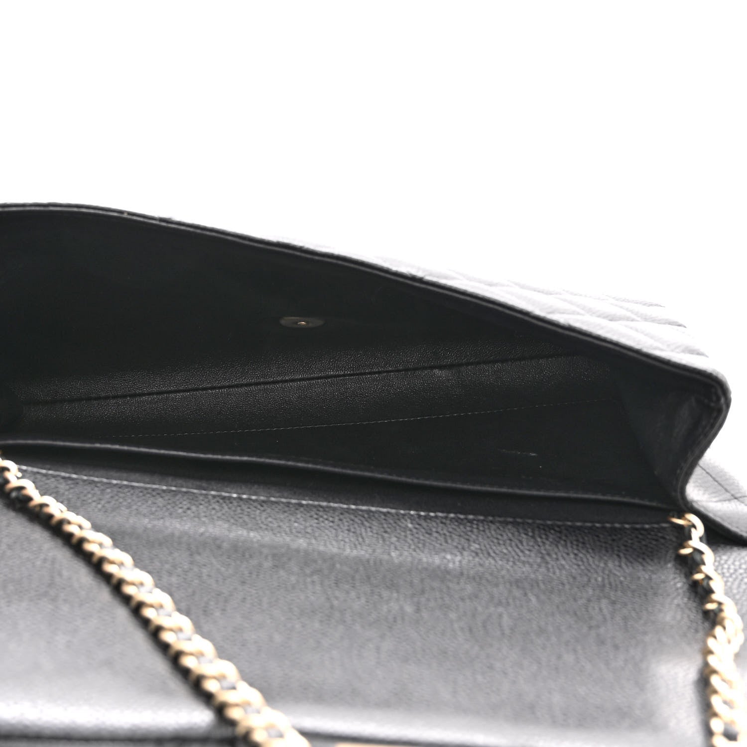 Chanel Caviar Quilted Clutch With Chain Flap Black 5 of 10