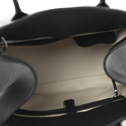 The Row Matte Grained Calfskin Soft Margaux 12 Black 5 of 10