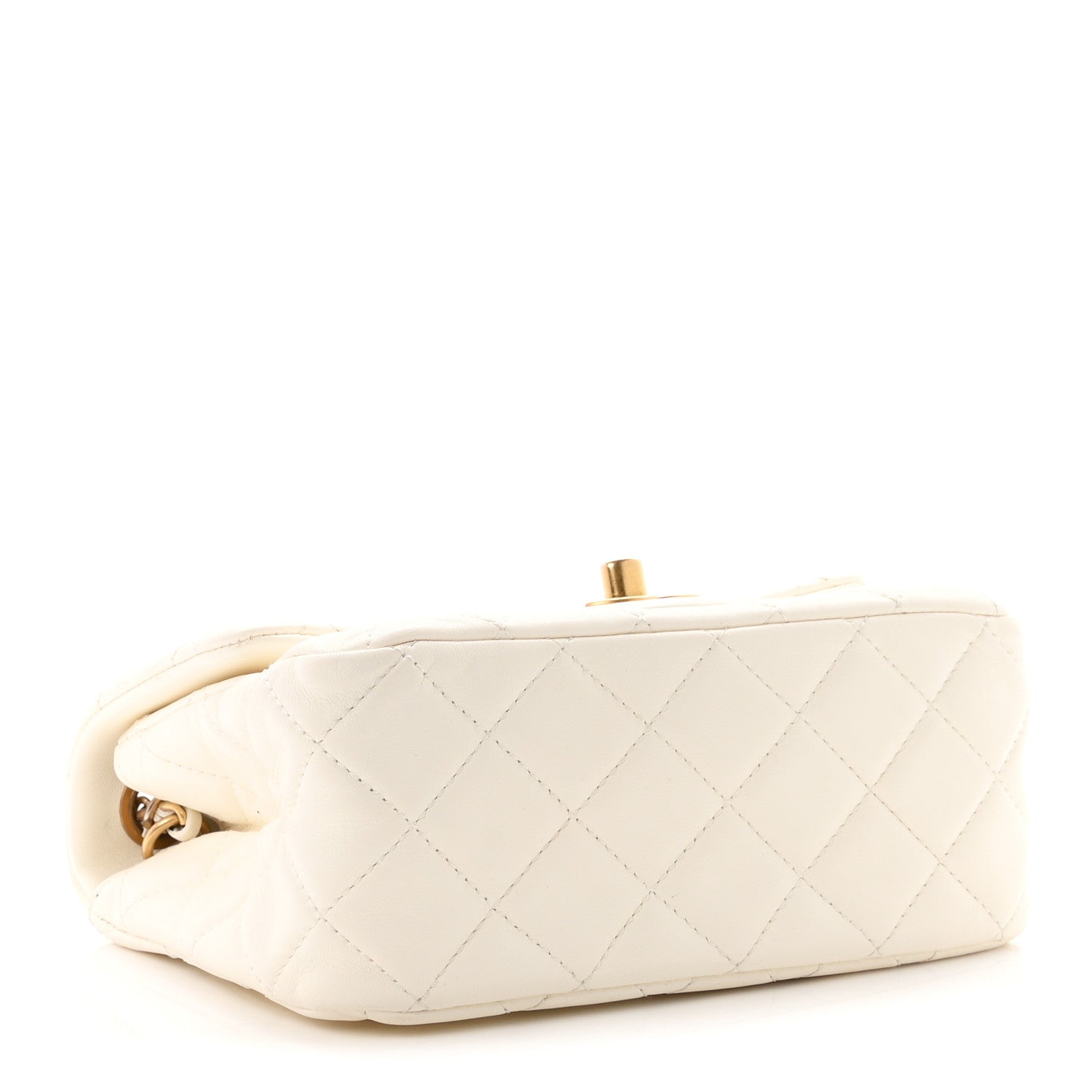 Chanel Lambskin Quilted Mini Pearl Crush Flap White 4 of 10