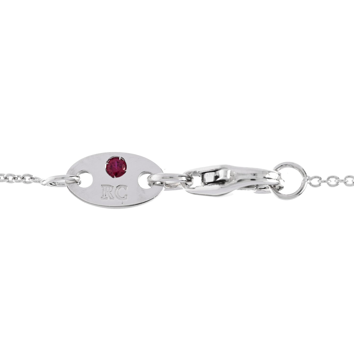 18K White Gold Diamond .23ctw Diamonds by the Inch Five Station Necklace