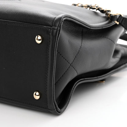 Chanel Calfskin CC Zipped Shopping Tote Black 9 of 10
