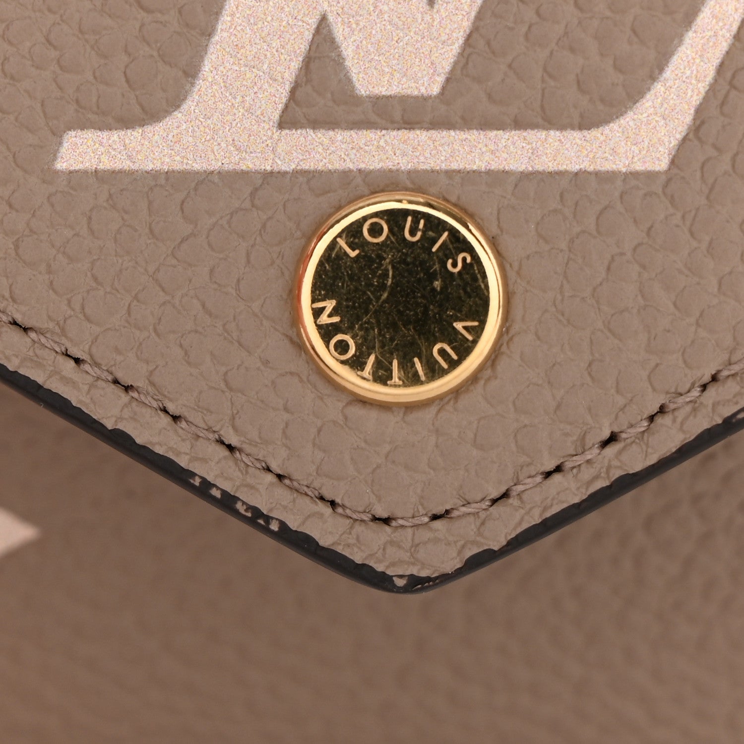 Louis Vuitton Empreinte Monogram Giant Victorine Wallet Tourterelle Creme 9 of 16