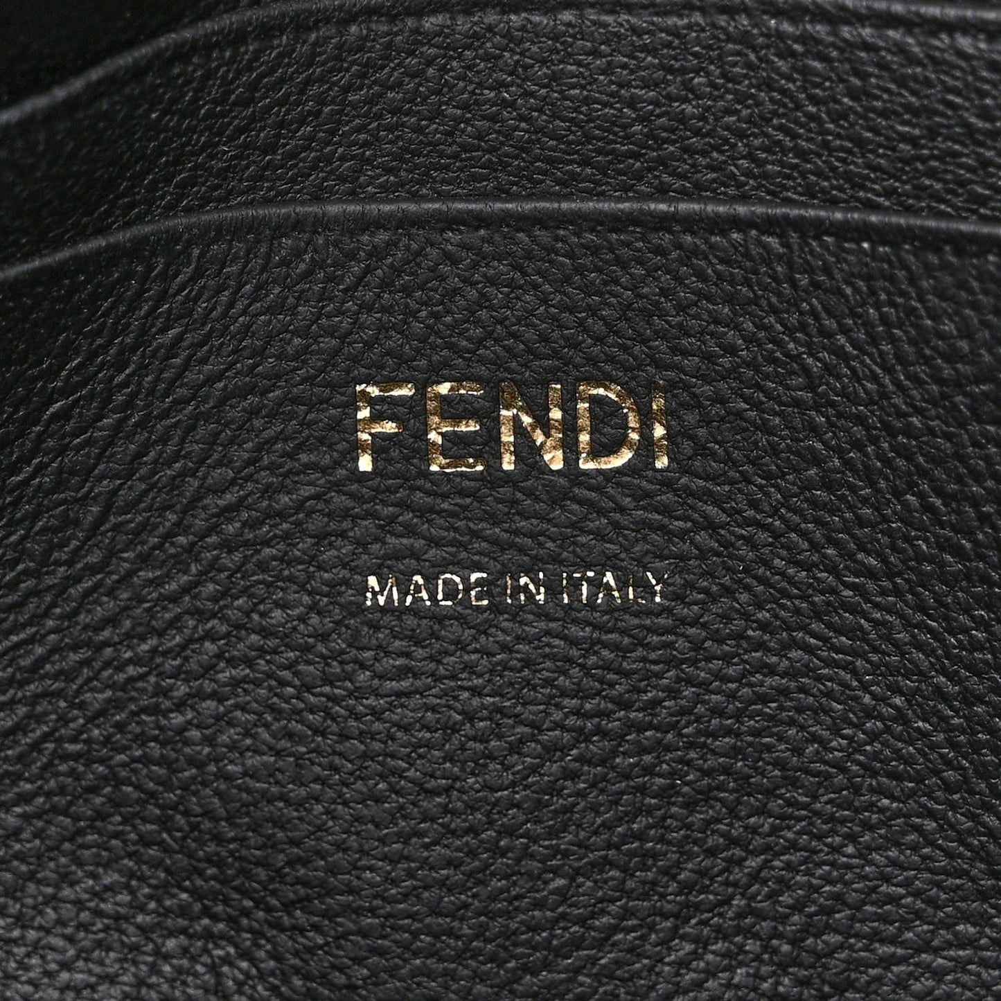 Nappa FF 1974 Embossed Mini Baguette Black