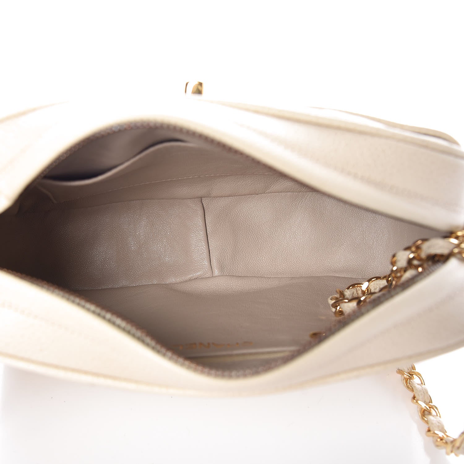 Chanel Caviar Quilted Camera Case Beige Clair 7 of 10