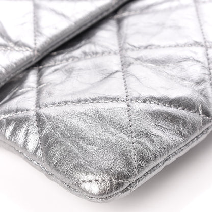 Chanel Metallic Crumpled Calfskin Big Bang Large Flap Bag Silver 5 of 9