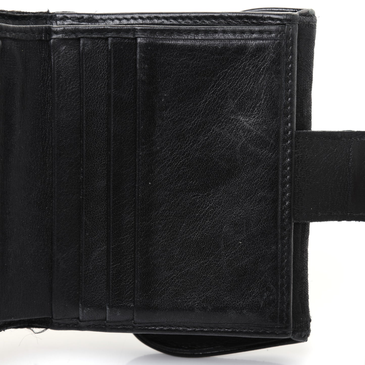 Monogram Compact Saddle Wallet Black