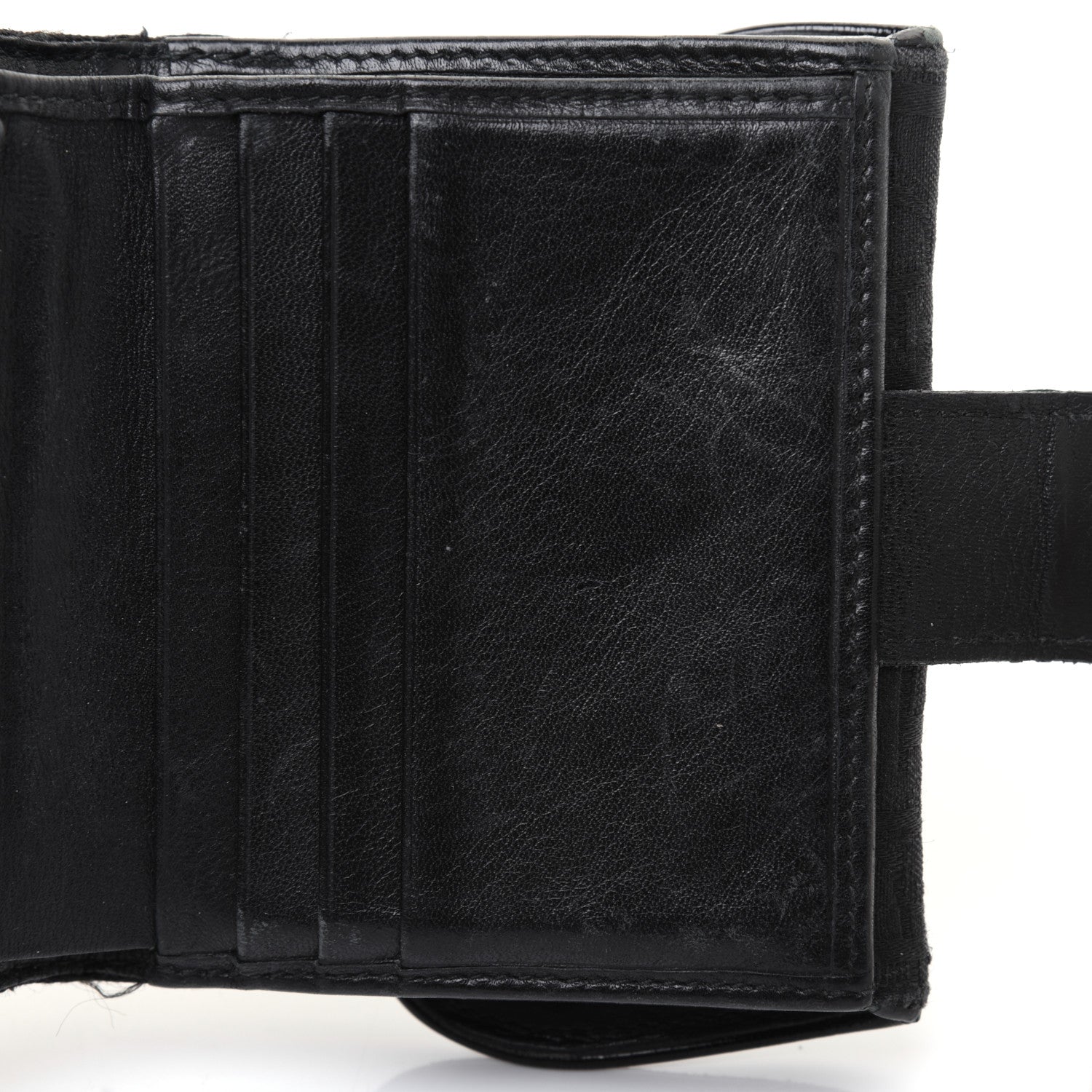 Christian Dior Monogram Compact Saddle Wallet Black 17 of 24