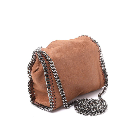 Stella McCartney Shaggy Deer Tiny Falabella Fold Over Cognac 3 of 10