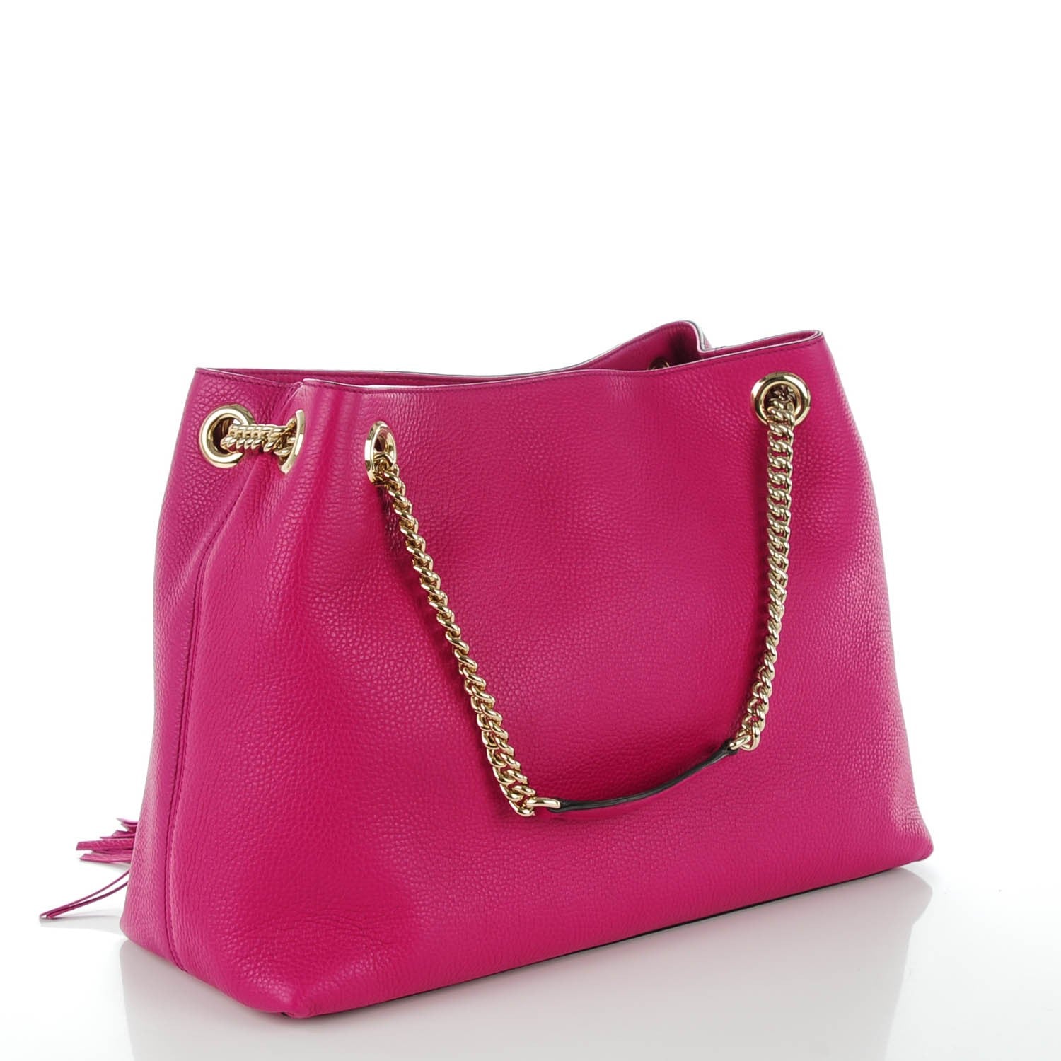 Gucci Cellarius Calfskin Medium Soho Chain Shoulder Bag Bright Bouganville 3 of 7
