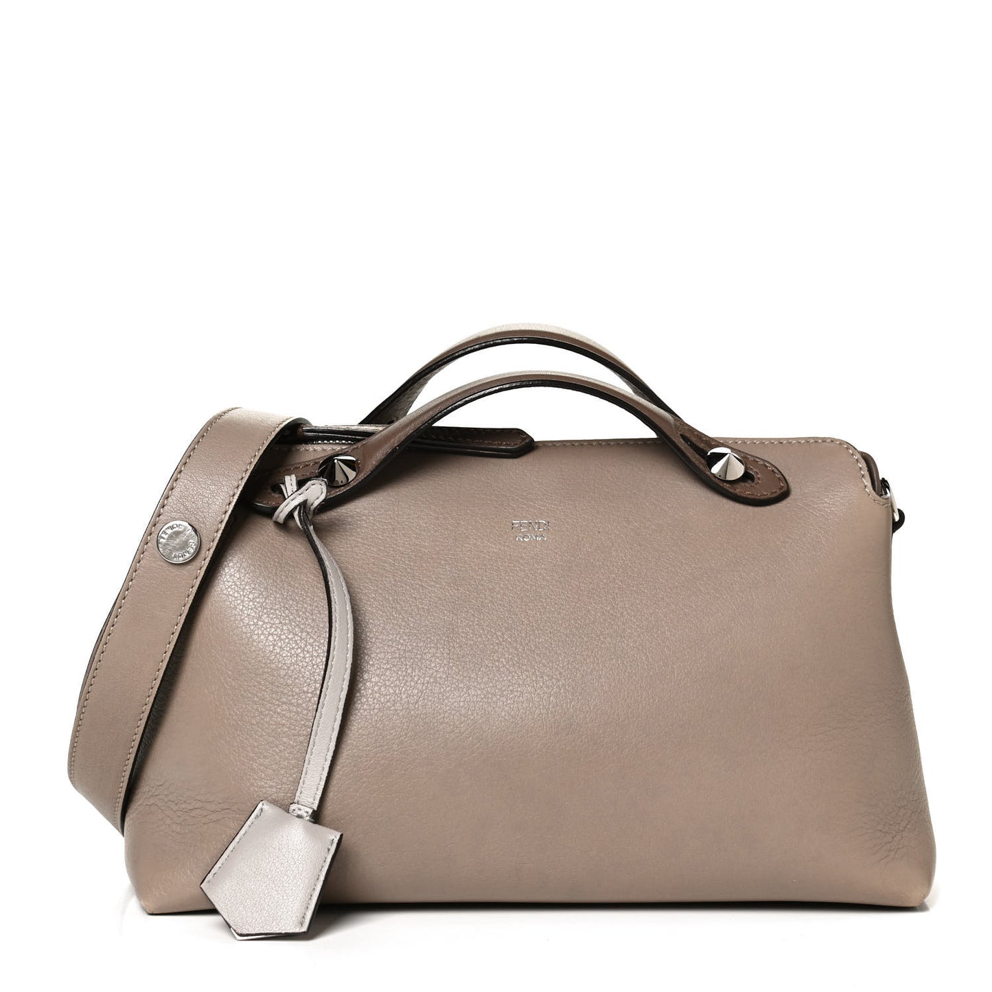 Vitello Dolce Medium By The Way Boston Bag Tortora Seppia