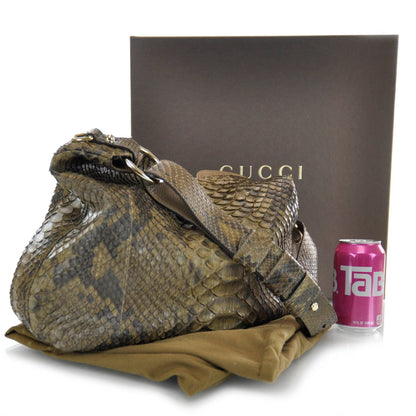 Gucci Python G Wave Medium Shoulder Bag Caramel 3 of 8