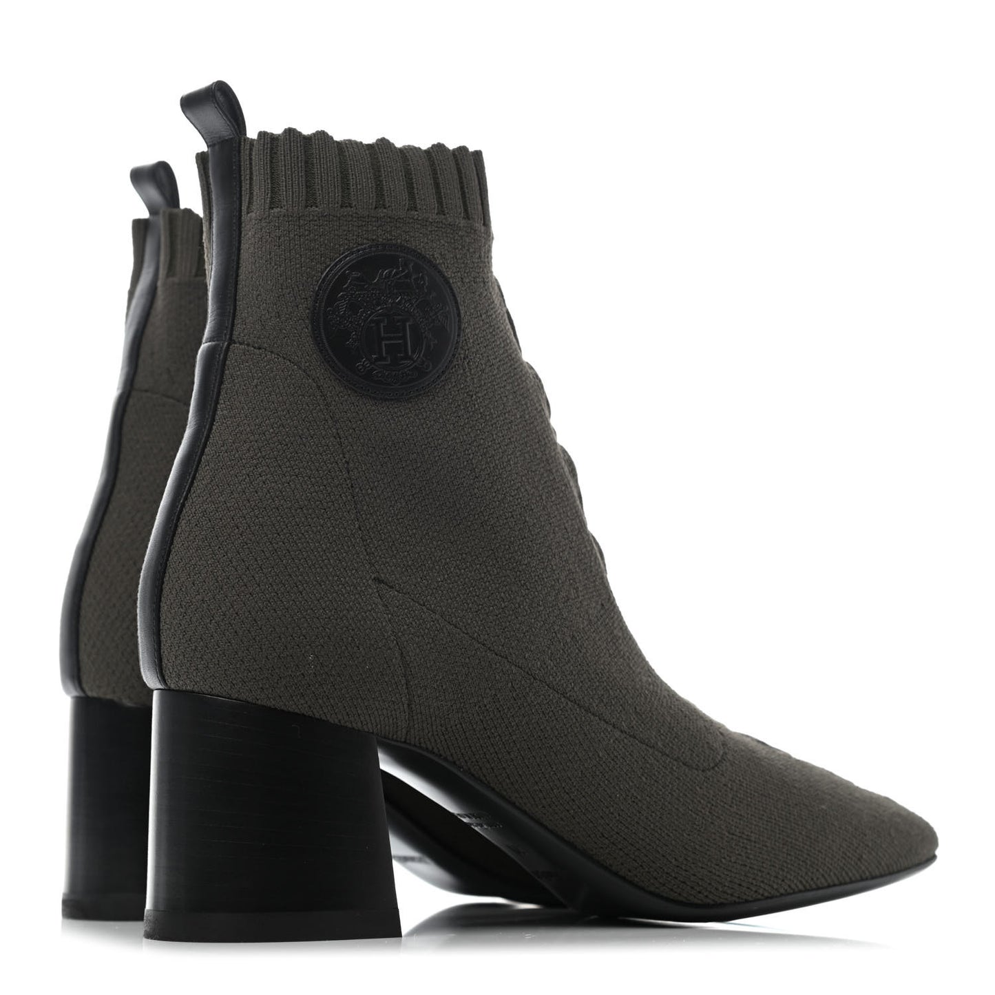 Knit Calfskin Volver 60 Ankle Boots 39 Sottobosco