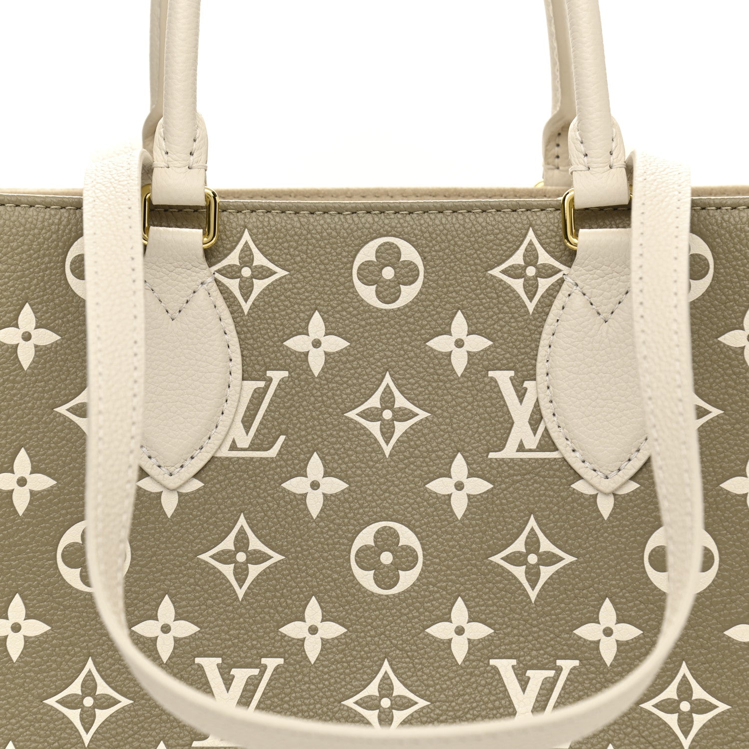 Louis Vuitton Empreinte Monogram Spring In The City Onthego MM Kaki Beige Cream 6 of 8