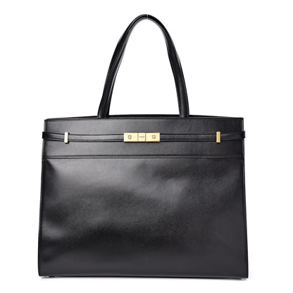Saint Laurent Calfskin Medium Manhattan Shopper Tote Black 1 of 9
