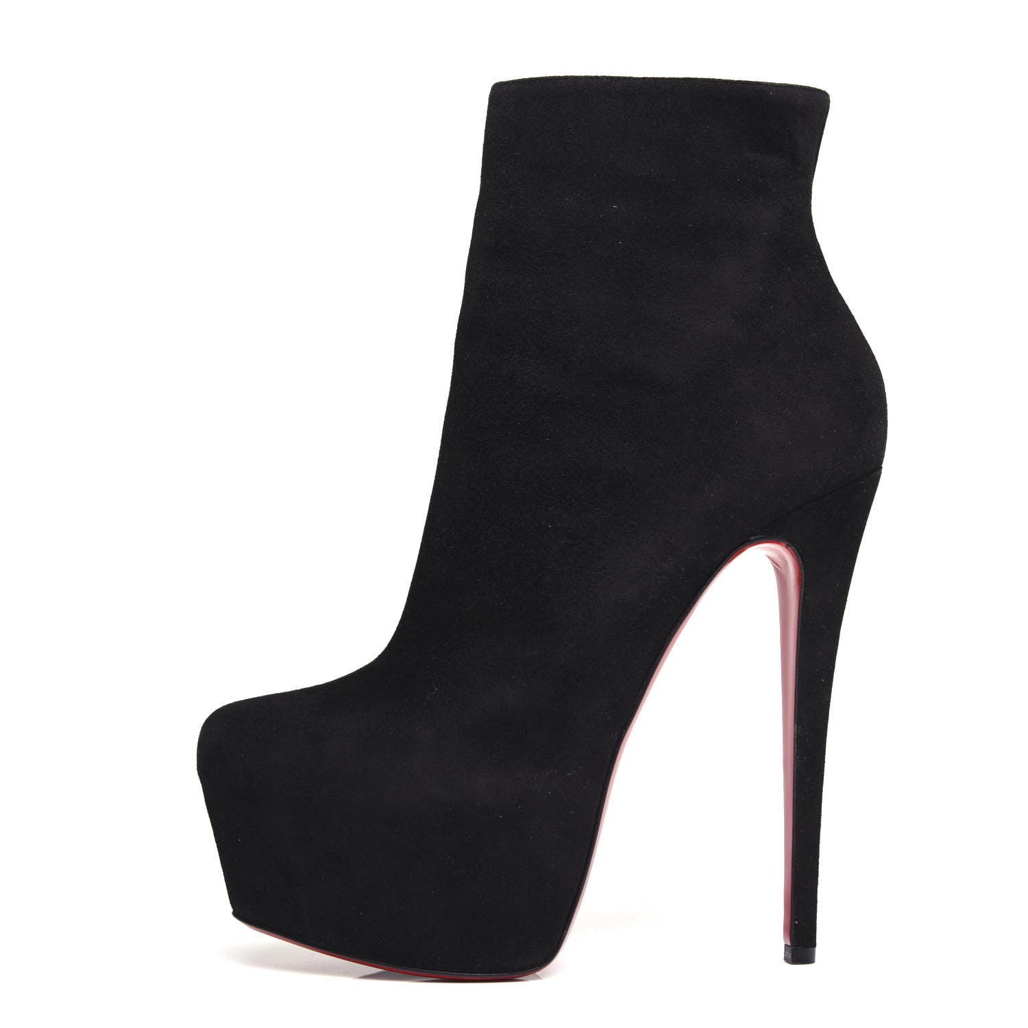 Christian Louboutin Suede Daf Booty 160 Ankle Boots 39 Black 1 of 9