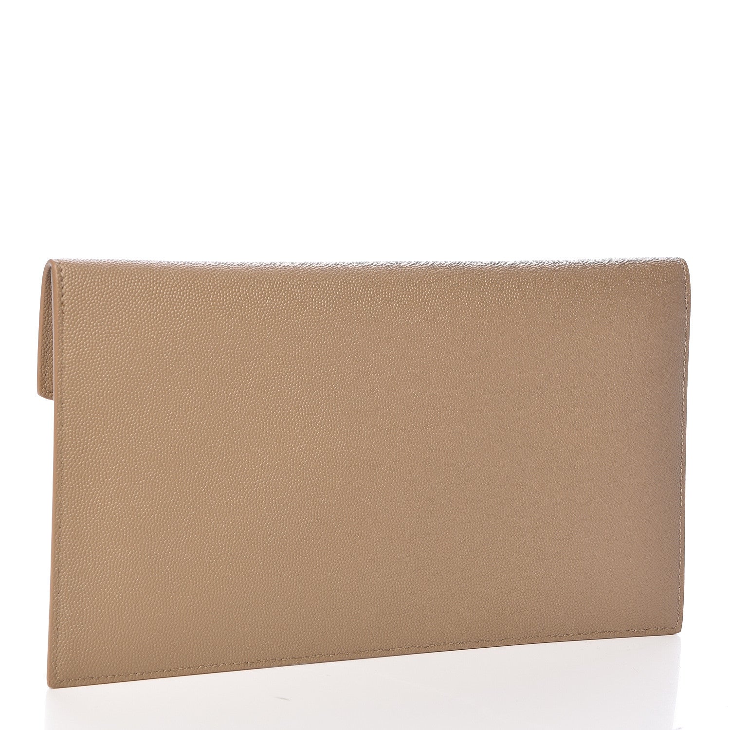 Saint Laurent Grain De Poudre Uptown Pouch Dark Latte 3 of 8