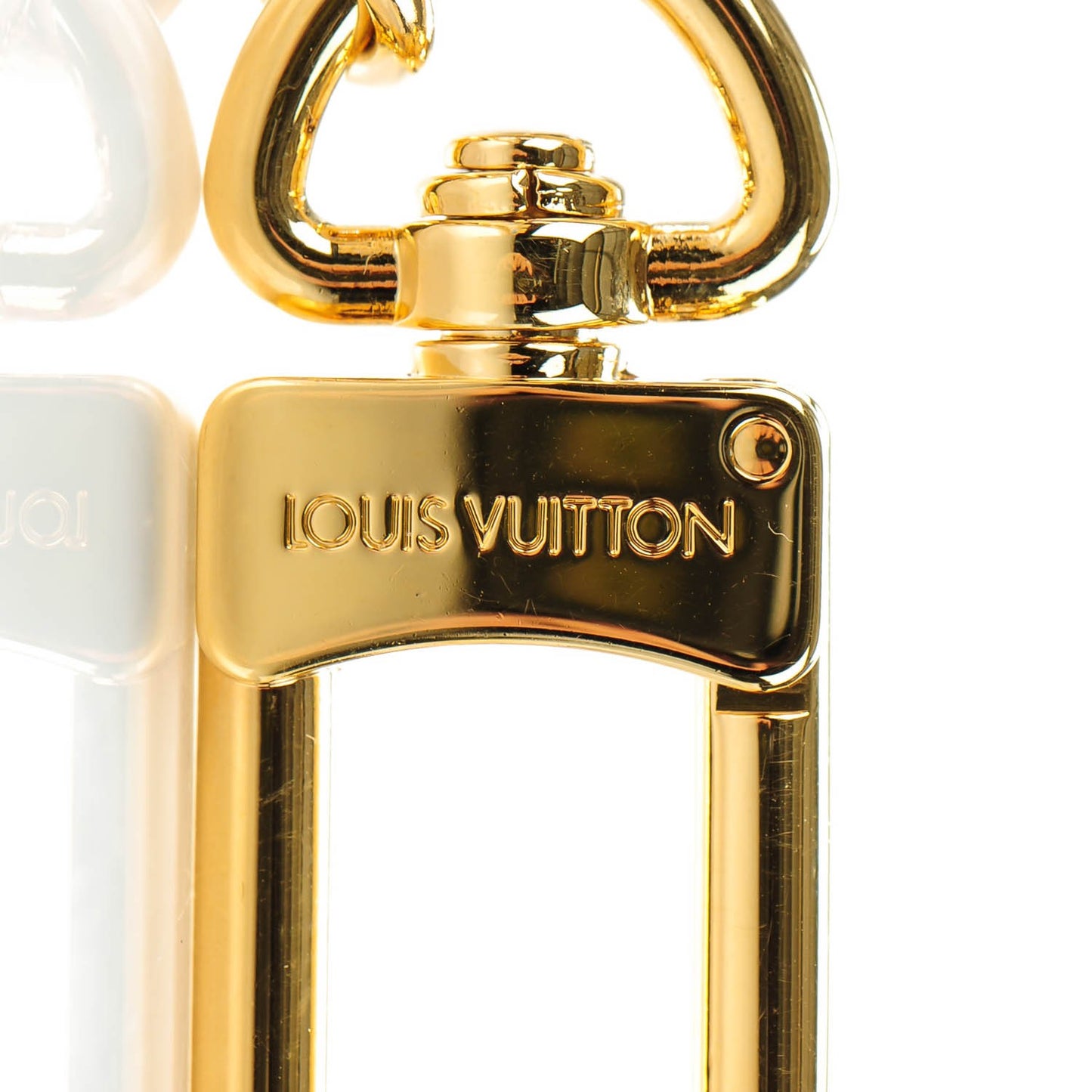 Metal Pochette Extender Key Ring Chain Gold