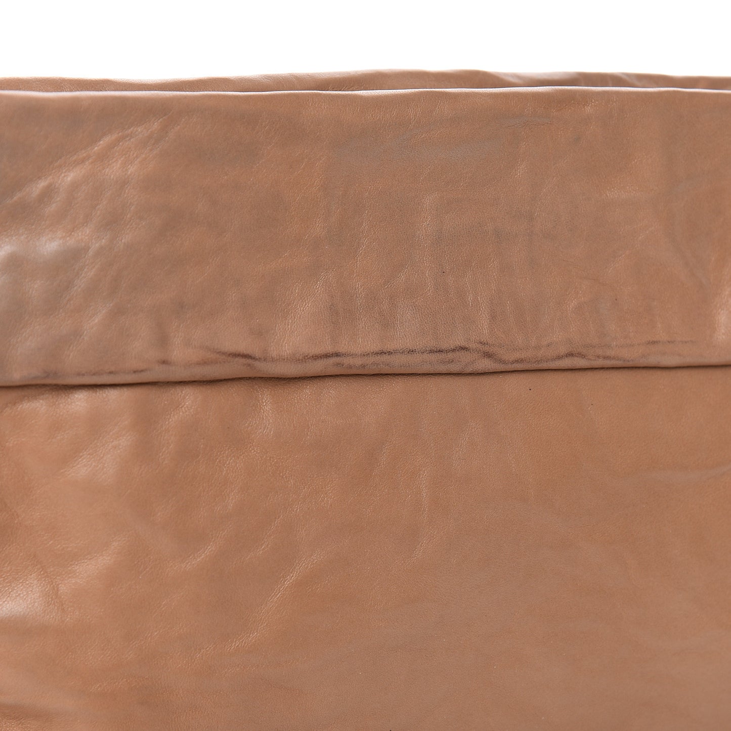 Nappa Zip Clutch Cannella