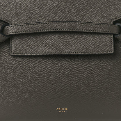 Celine Grained Calfskin Micro Belt Bag Grey 7 of 10