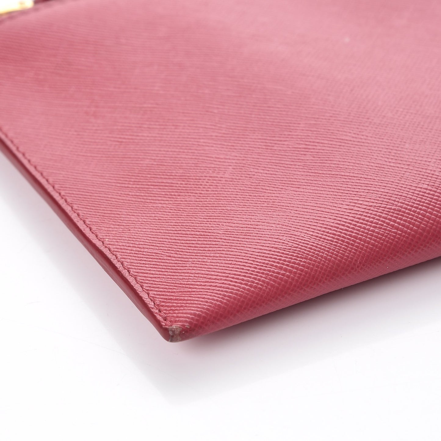 Saffiano Flat Zip Wristlet Peonia