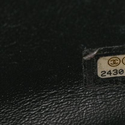 Chanel Lambskin Reverse Chevron Quilted Mini Round Top Handle Flap Black 8 of 11