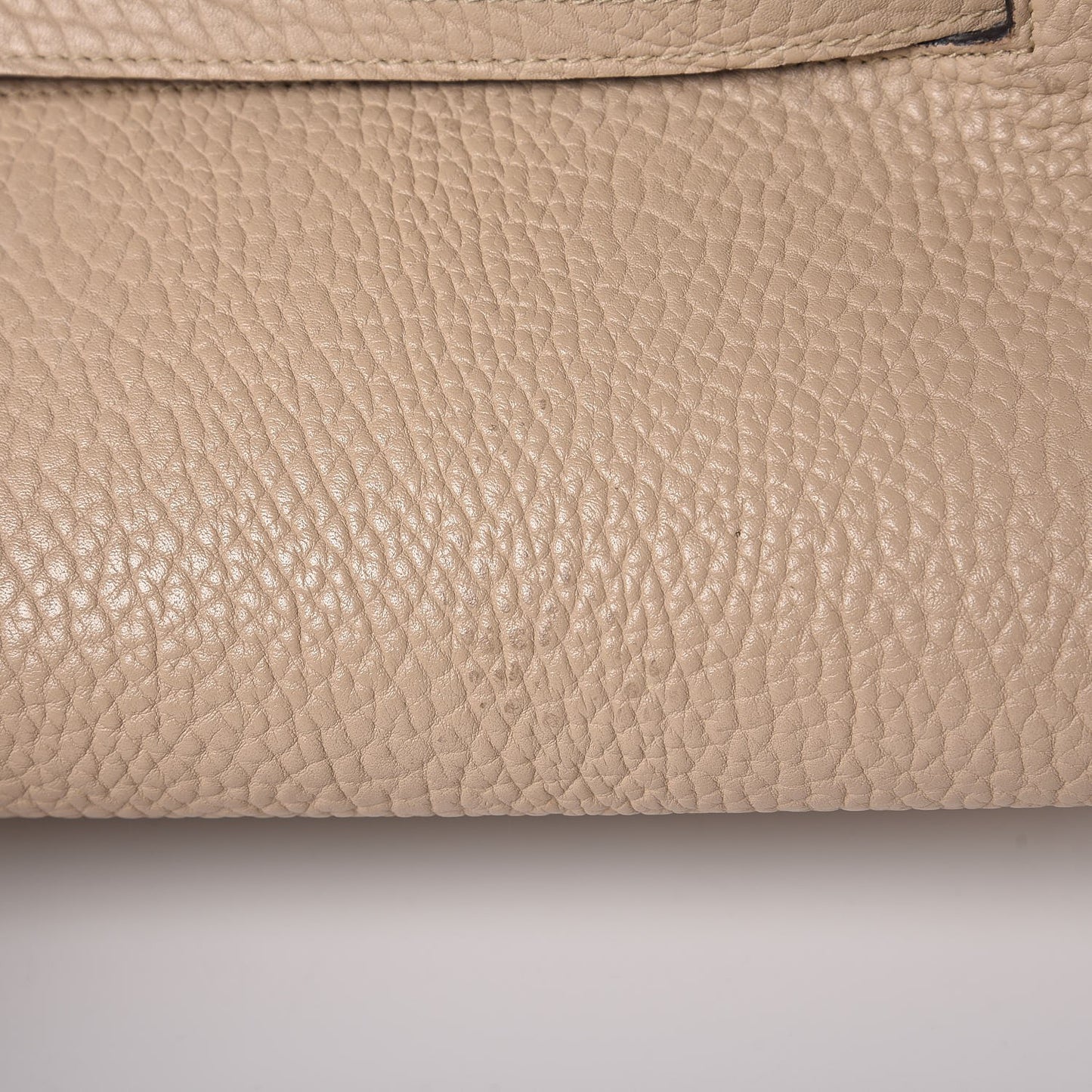 Bullhide Calfskin Small Ring Bag Dune