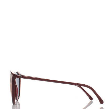 Chanel Acetate Butterfly Winter Sunglasses 5382 Dark Red 3 of 9