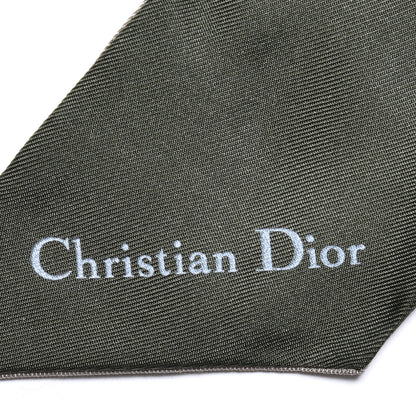 Christian Dior Silk Oblique Mitzah Scarf Green 3 of 4