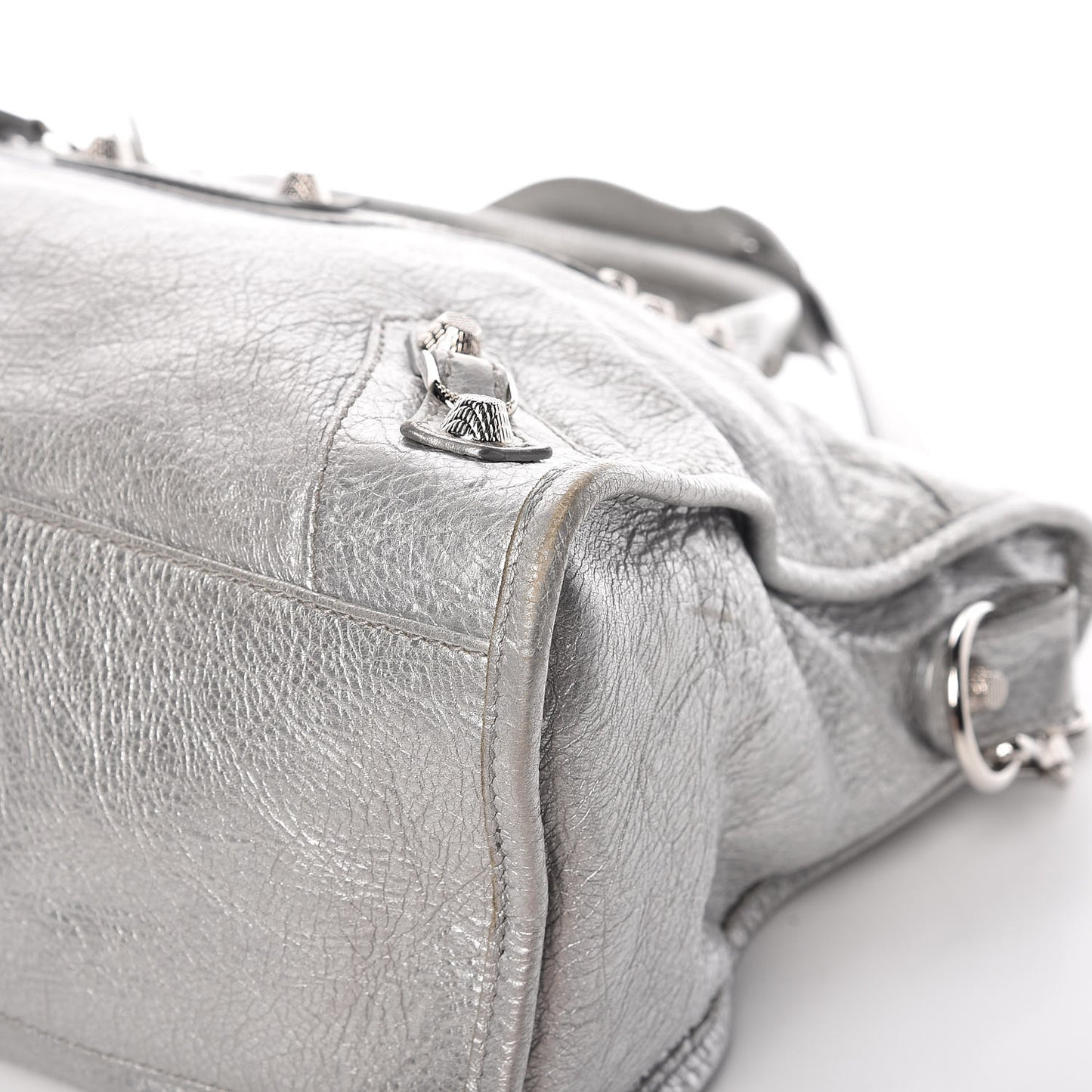 Metallic Agneau Giant 12 Silver Hardware City Gris Aluminum