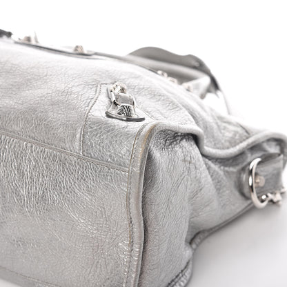Balenciaga Metallic Agneau Giant 12 Silver Hardware City Gris Aluminum 12 of 14