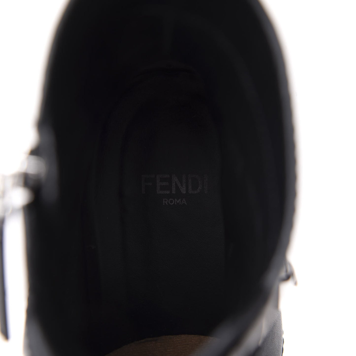 Calfskin Combat Boots 36.5 Black