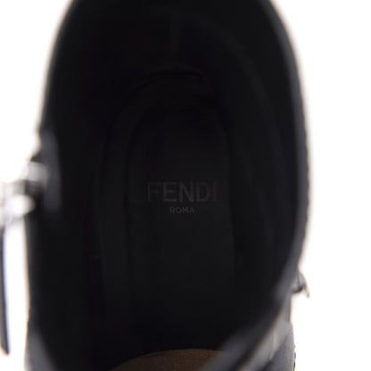 Fendi Calfskin Combat Boots 36.5 Black 7 of 10