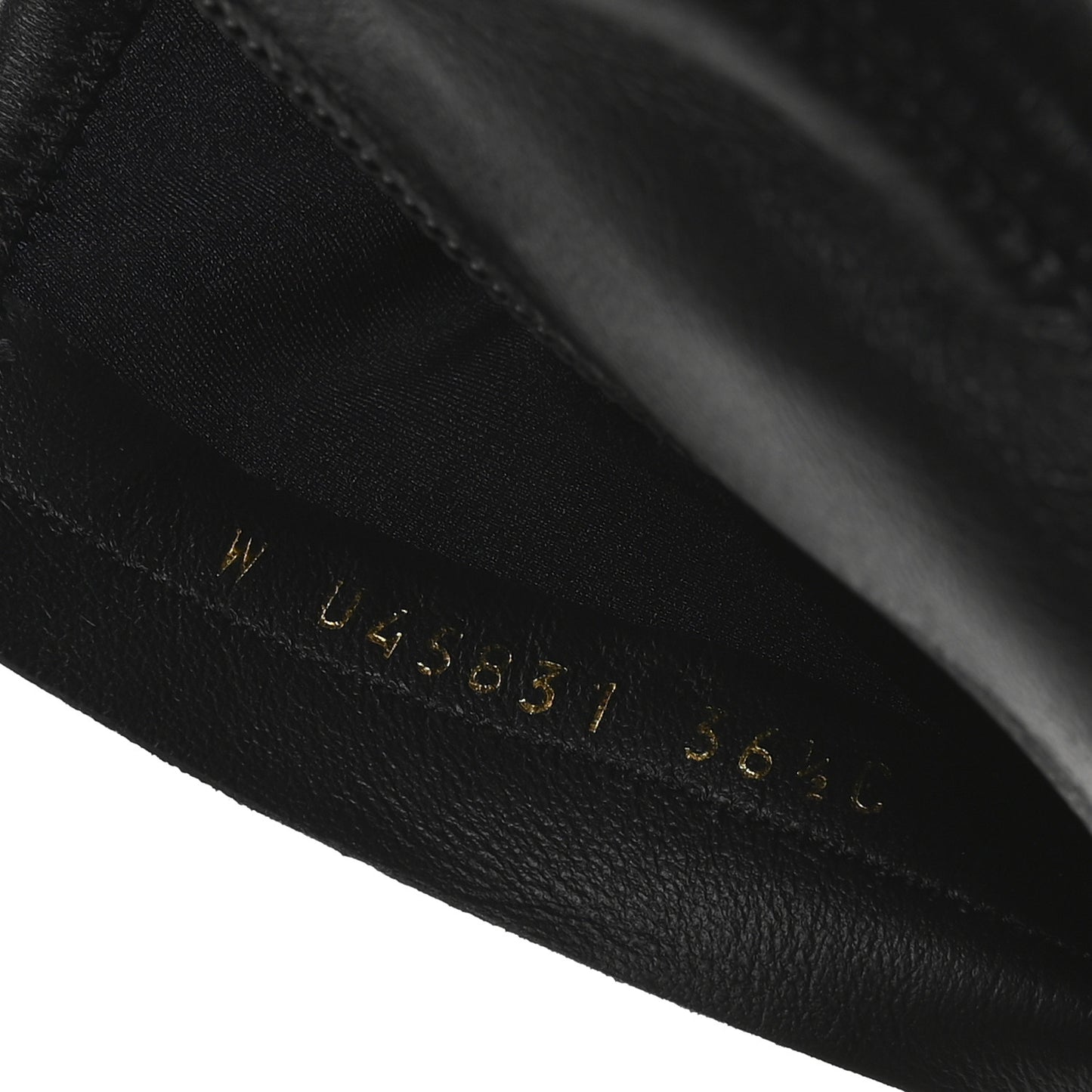 Stretch Lambskin Cap Toe CC Uniform Short Boots 36.5 Black