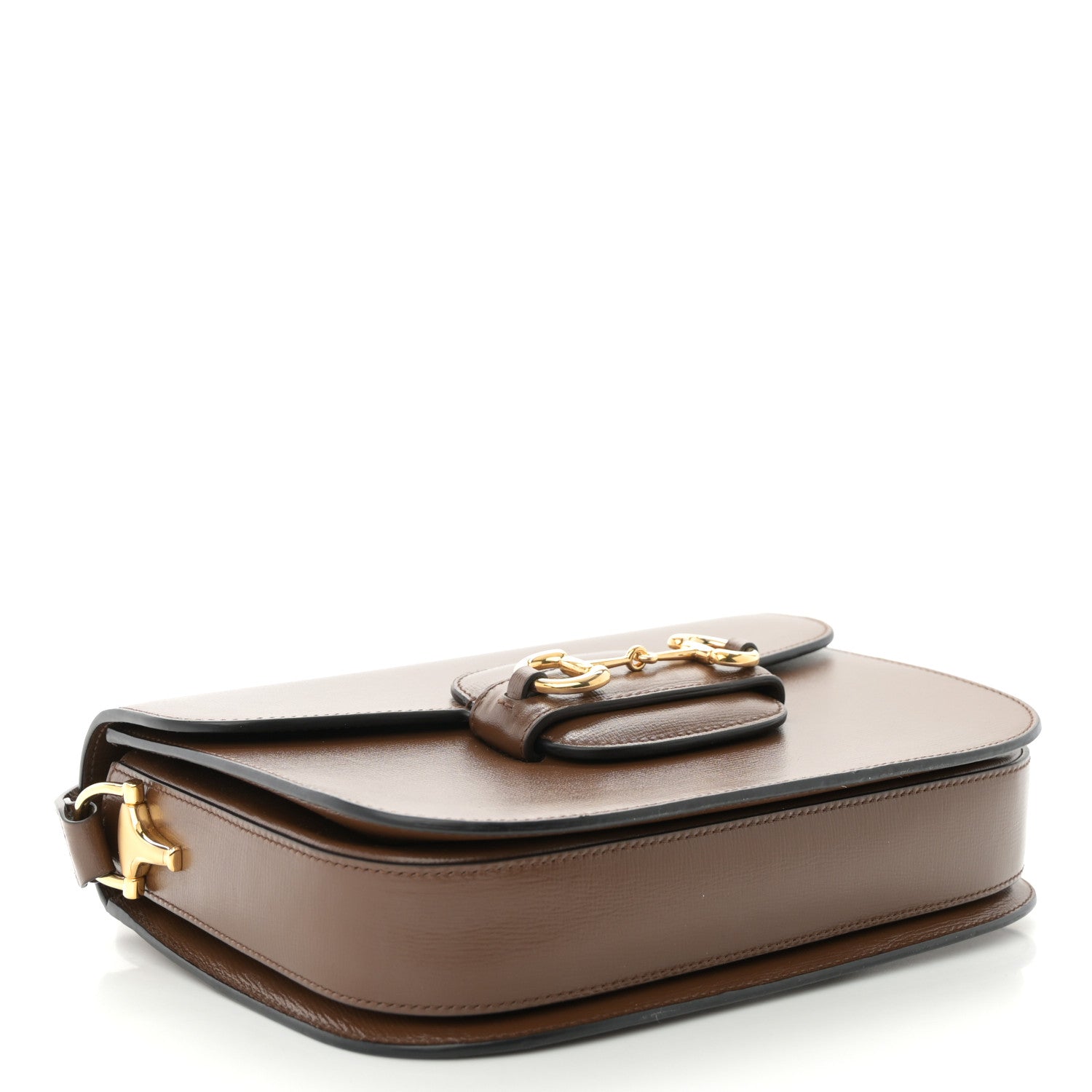 Gucci Azalea Calfskin Horsebit 1955 Shoulder Bag Brown Sugar 4 of 10