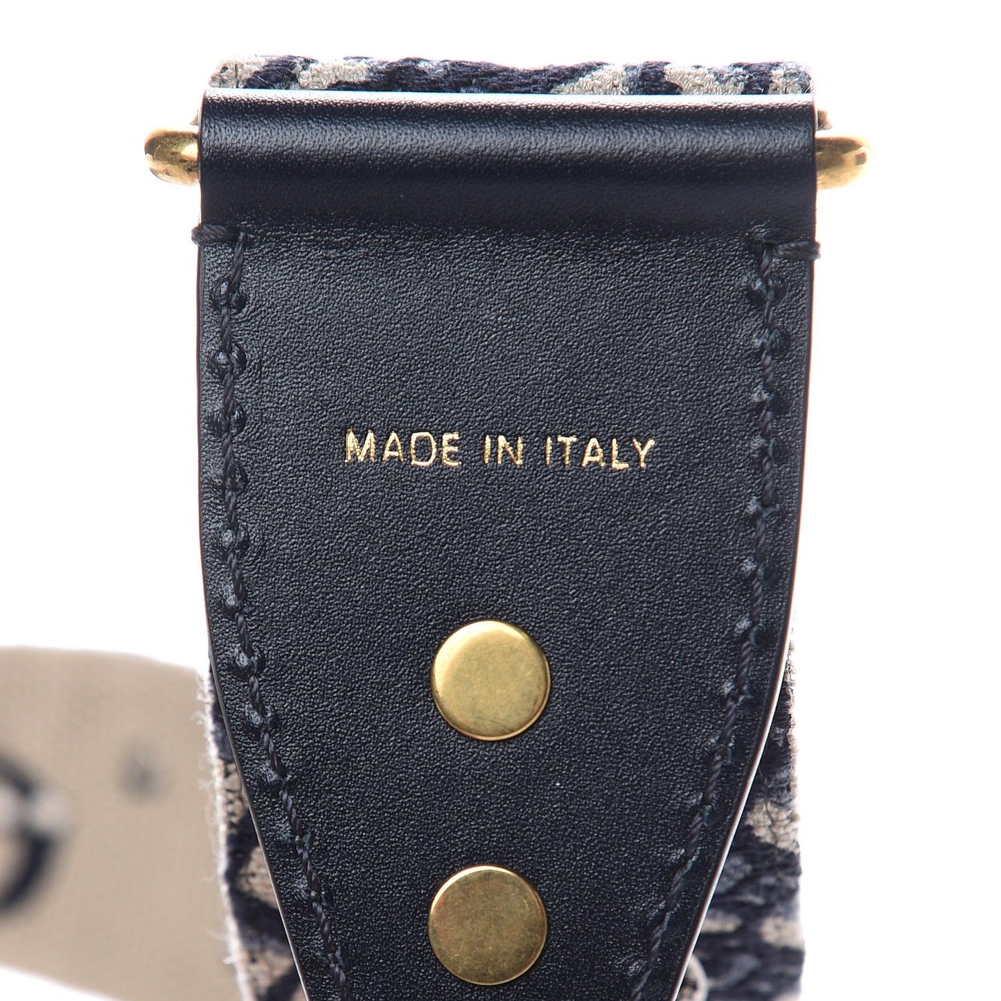 Oblique Studded Shoulder Strap Blue