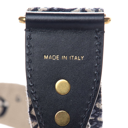 Christian Dior Oblique Studded Shoulder Strap Blue 4 of 4