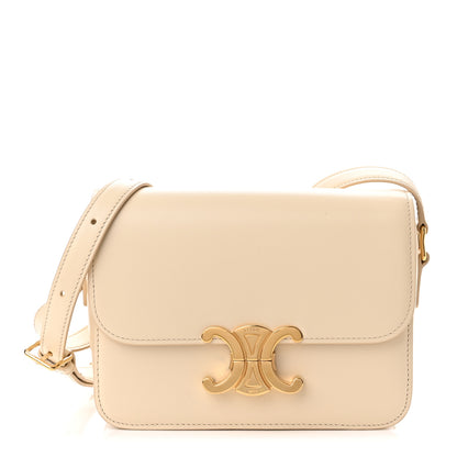 Celine Shiny Calfskin Small Triomphe Vanilla 1 of 10