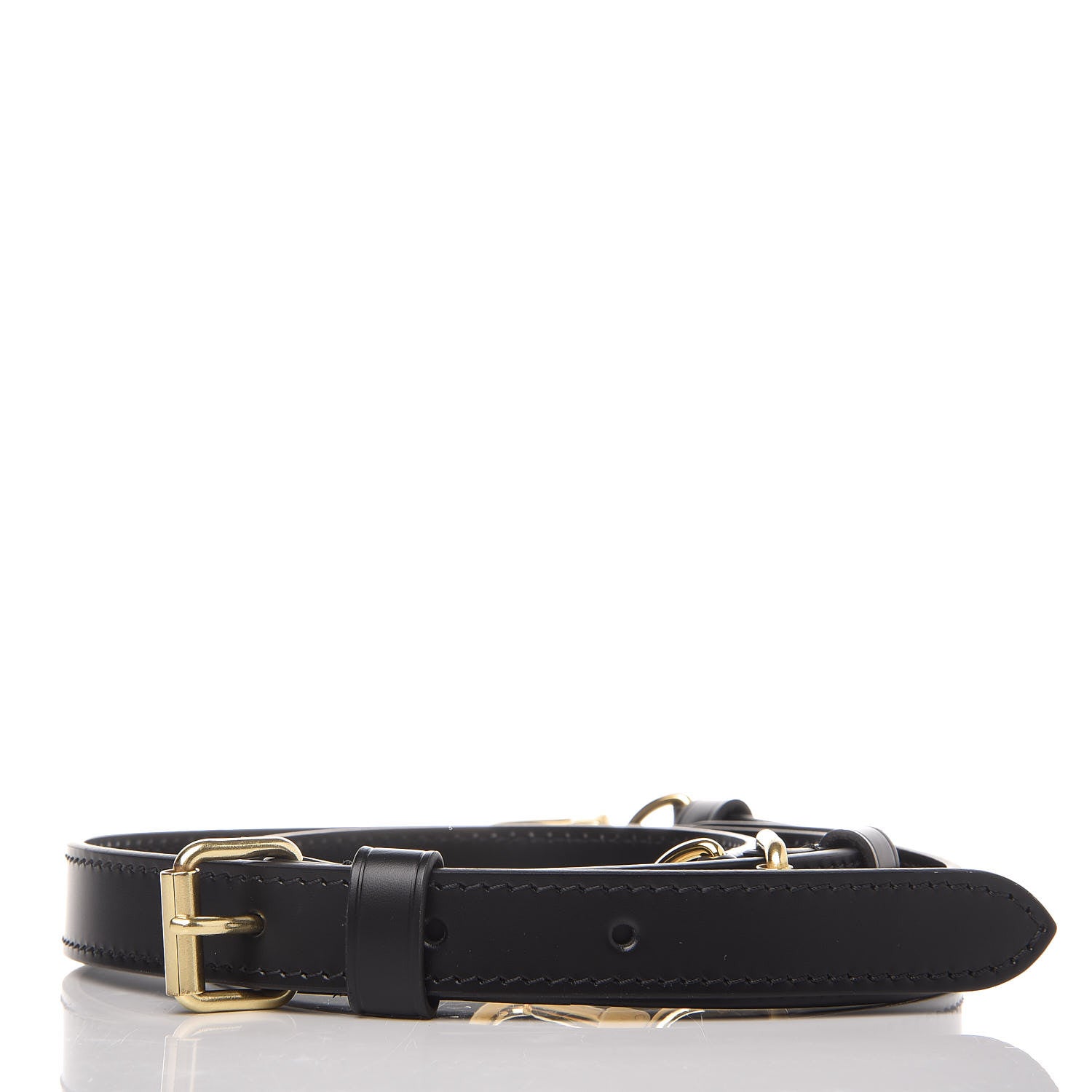Louis Vuitton Calfskin Adjustable Keepall Bandouliere Shoulder Strap Black 2 of 3