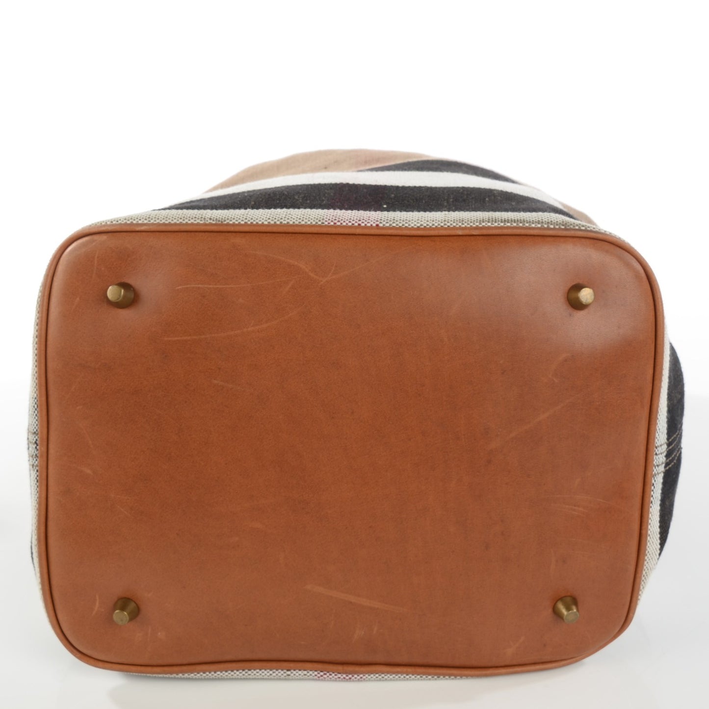 Canvas Mega Check Medium Susanna Hobo Saddle Brown