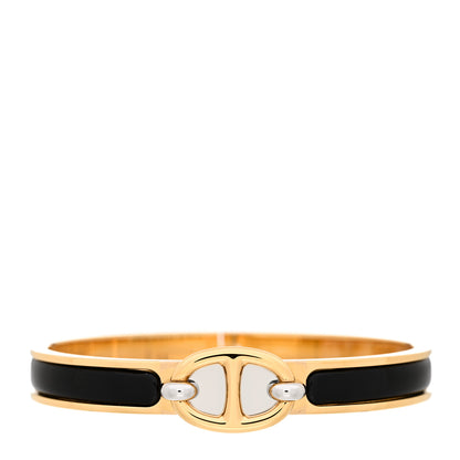 Hermes Enamel Mini Clic Chaine d'Ancre Bracelet PM Black 1 of 5