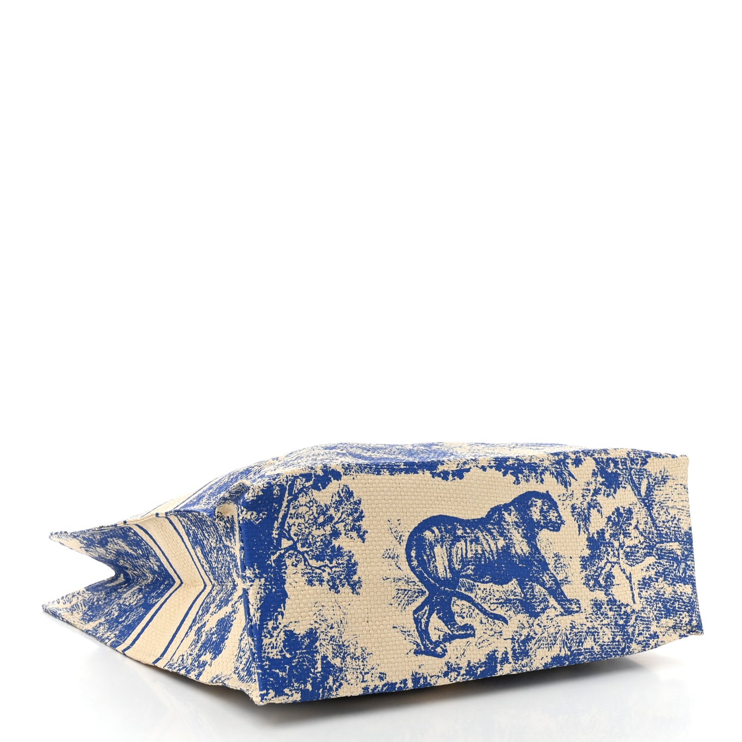 Straw Dioriviera Tote Blue