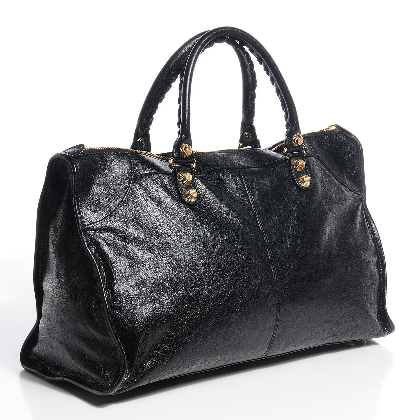 Agneau Giant 12 Gold Hardware Work Black