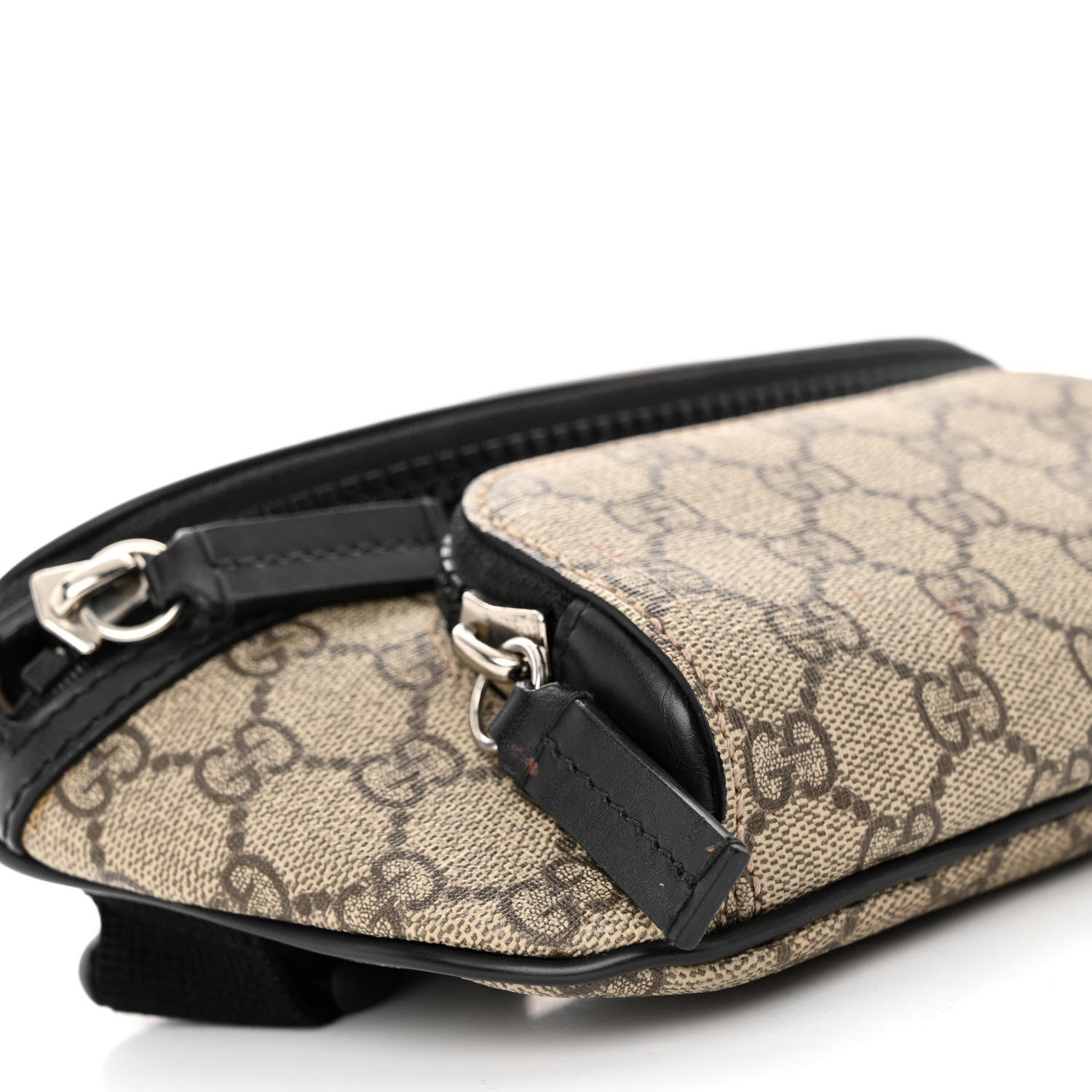 Gucci GG Supreme Monogram Belt Bag Black 9 of 11