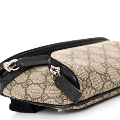 Gucci GG Supreme Monogram Belt Bag Black 9 of 11