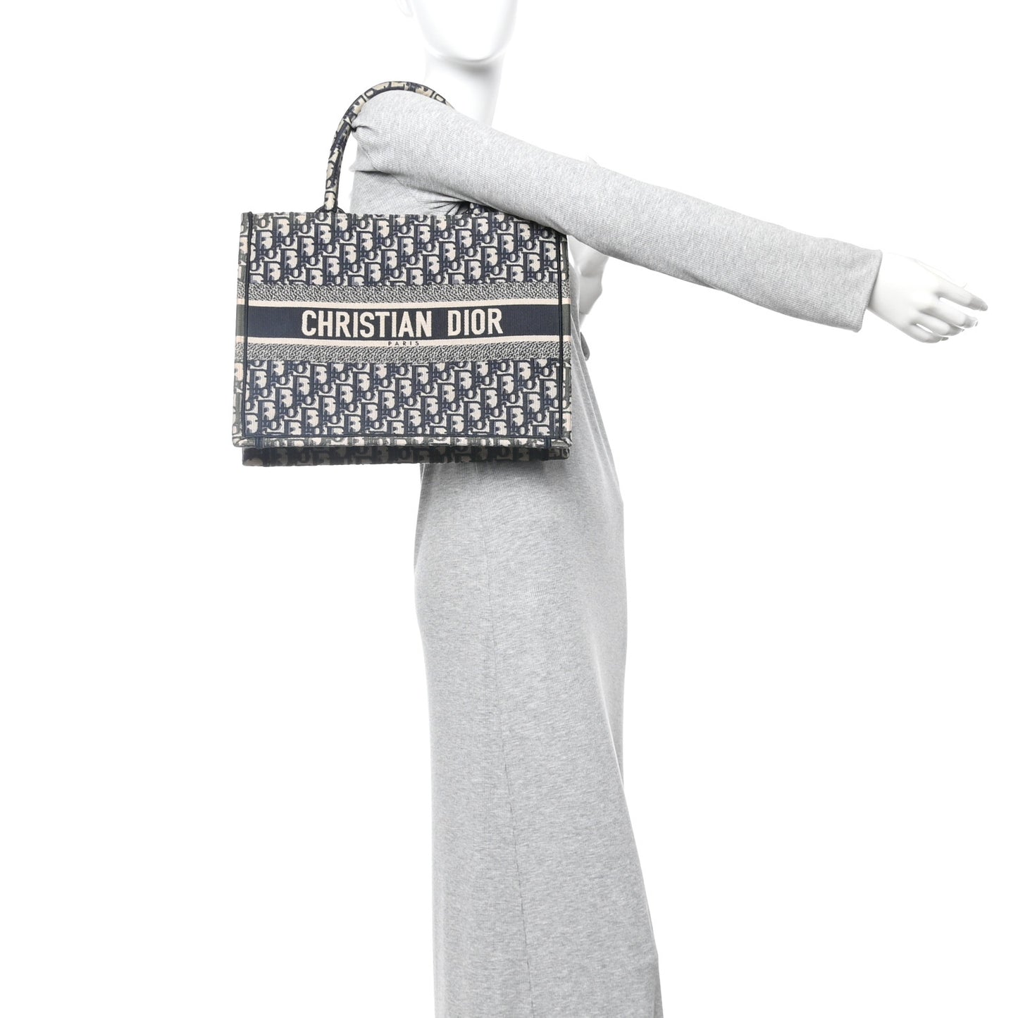 Oblique Medium Book Tote Blue Multicolor