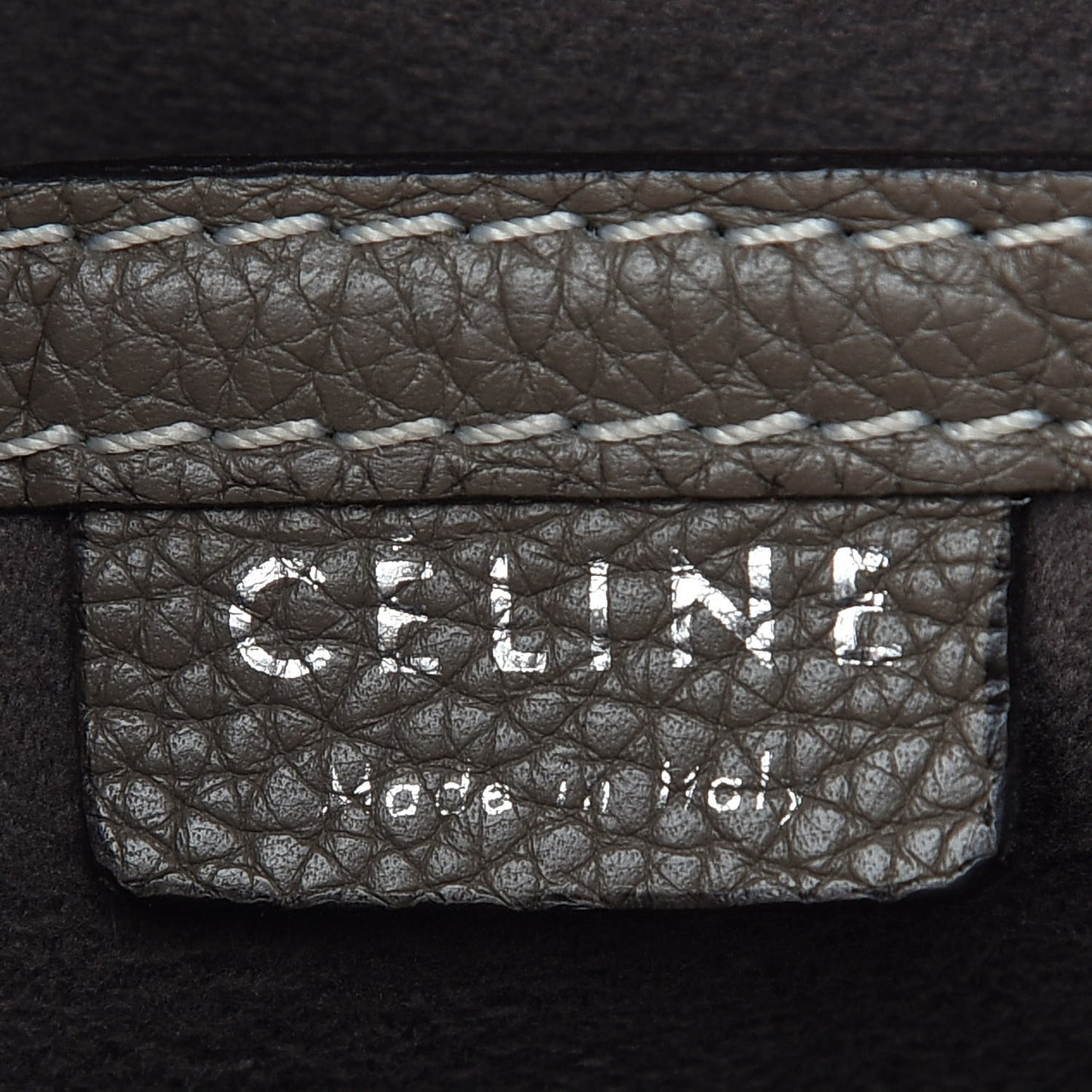 Drummed Calfskin Nano Luggage Souris