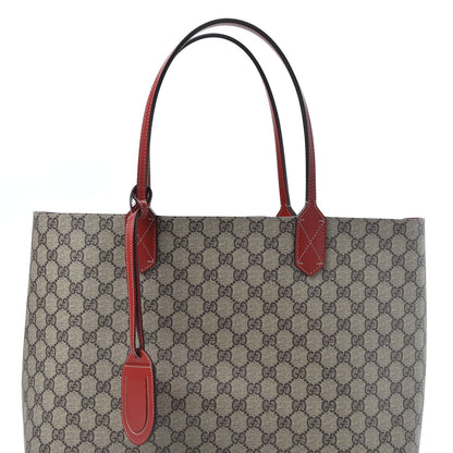 Gucci GG Supreme Monogram Medium Reversible Tote Beige Red 9 of 9