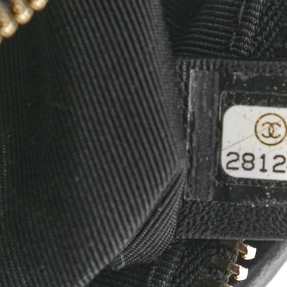 Chanel Calfskin Crocodile Embossed Small Gabrielle Cocodile Hobo Black 7 of 11